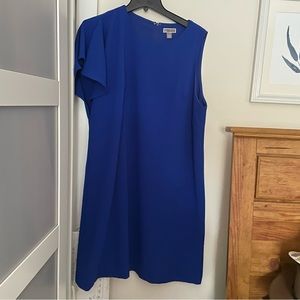 Chelsea28 royal blue one shoulder cocktail dress